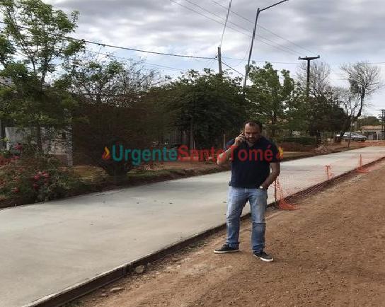 Arroniz: » Es lindo sentir que la gente se acostumbre a qué habrá obras en los 4 años y no solo en 6 meses de campaña en Santo Tomé «