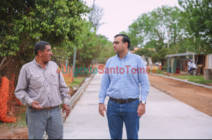 El Municipio comenzó la pavimentación de una importante arteria de los barrios del sur en Santo Tomé