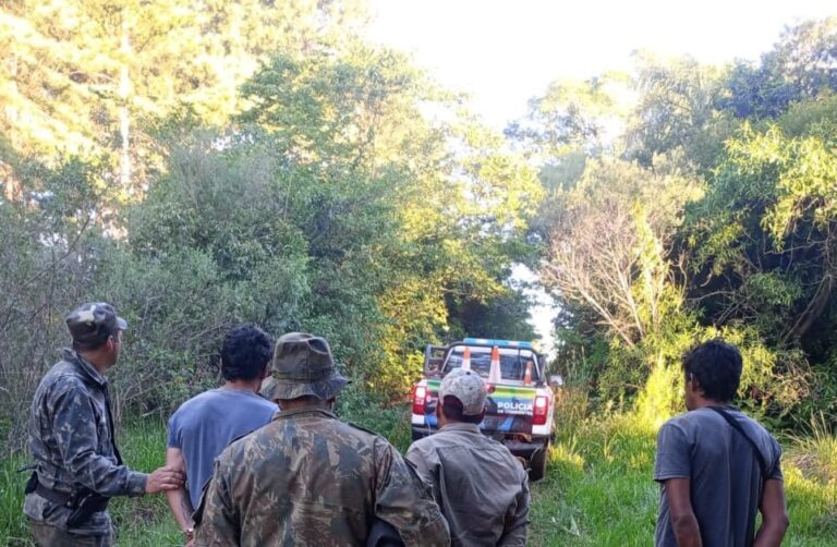 Detuvieron a tres hombres en campo ajeno en Desiderio Sosa