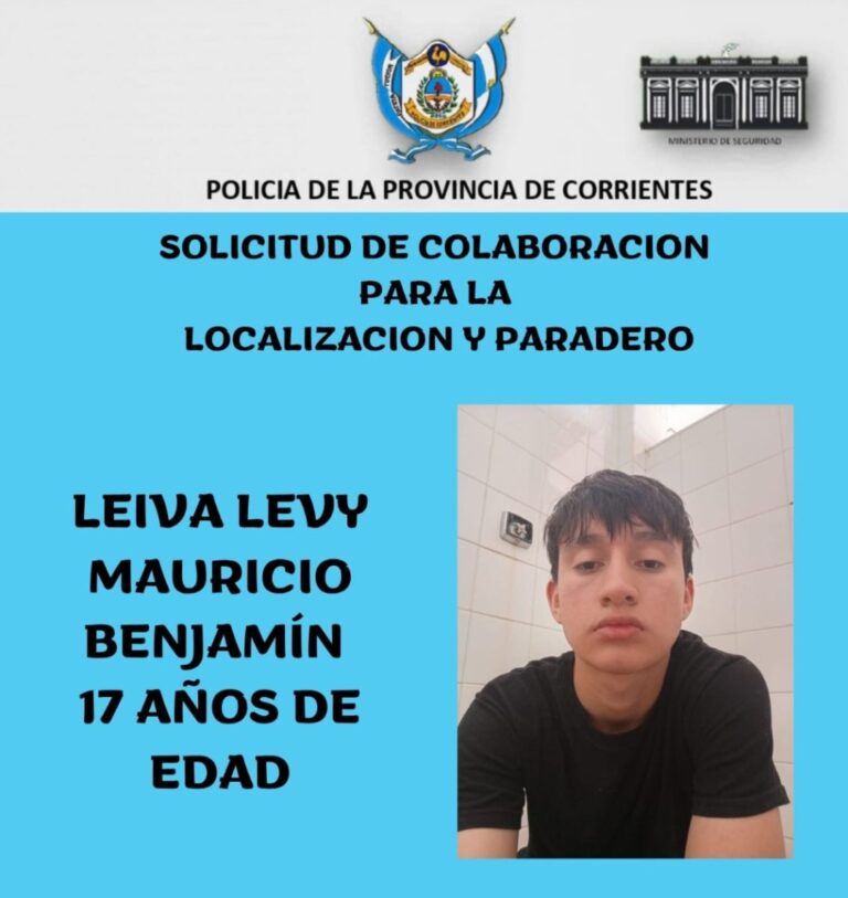 Denuncian la desparición de un adolescente en Santo Tomé