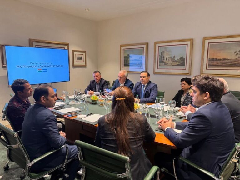 Valdés presentó en Nueva Delhi el potencial maderero de Corrientes