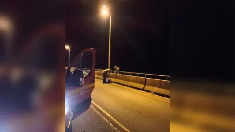 La Policía brasileña evitó que un hombre se arrojara desde el Puente de la Integración