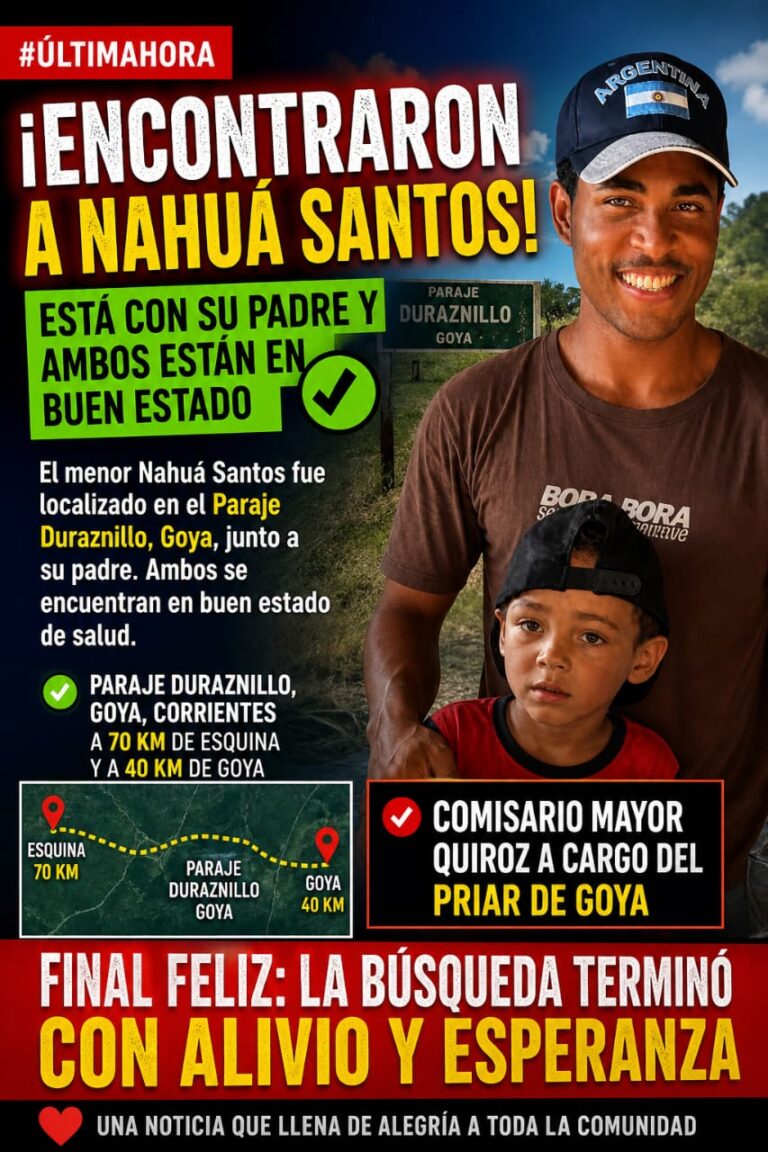 Corrientes: Encontraron a Nahua
