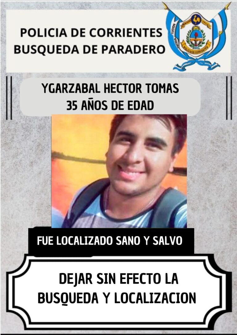Encontraron sano y salvo al Santotomeño desaparecido