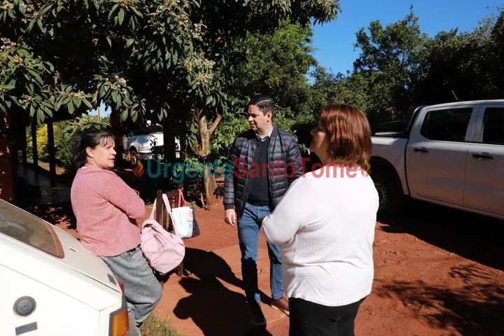 Virasoro: De la Cruz supervisó los trabajos que se realizan en San Alonzo