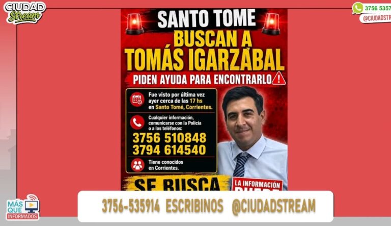 Habló la madre del Santotomeño desaparecido: " Tomas fue a renunciar a la panadería donde trabajaba y después no sabemos más nada"