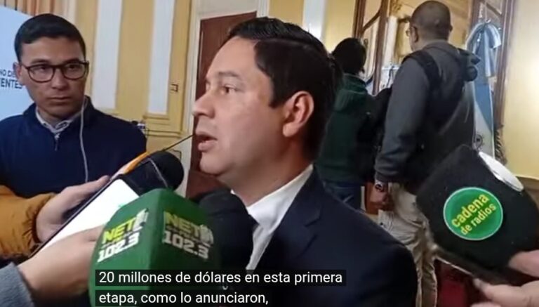 De la Cruz anunció una millonaria inversión en Virasoro