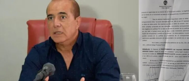Primicia: Procesaron al ex intendente Mariano Garay por enriquecimiento ilícito y vá a juicio oral