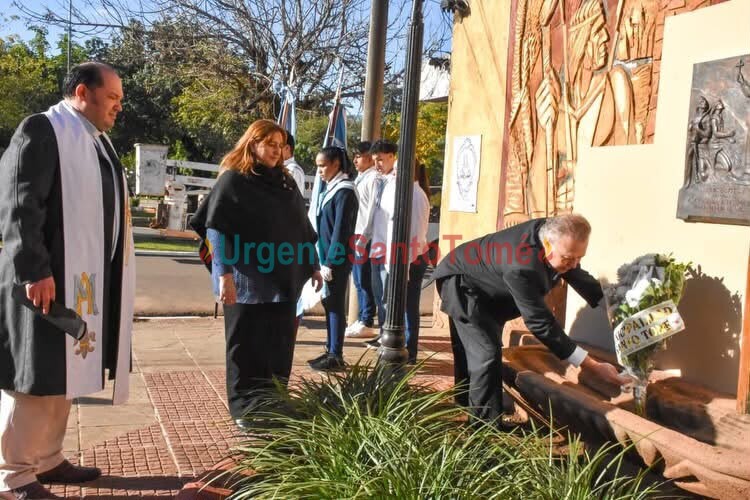 Santo Tomé conmemoró los 394 años de su primera fundación con un acto cargado de historia y memoria
