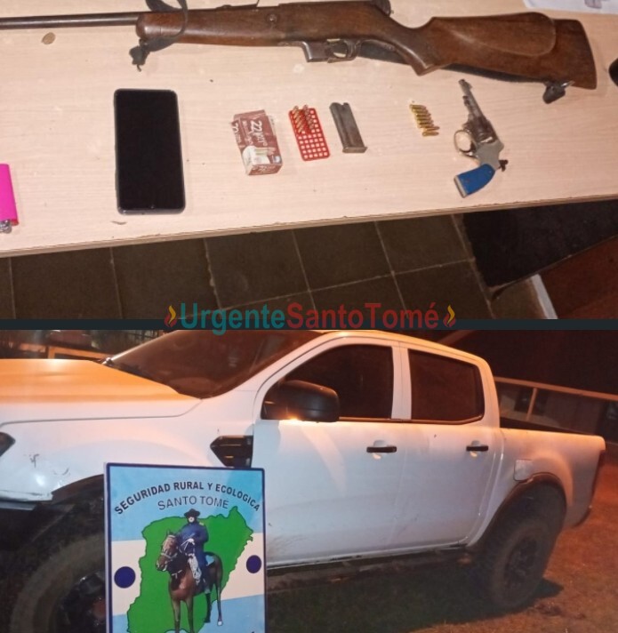 En Santo Tomé la Policía recuperó una camioneta robada con armas adentro