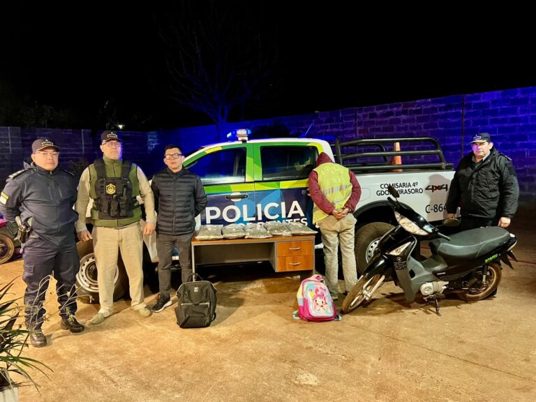 Virasoro: Lucha contra el narcotráfico y narcomenudeo, la Policía secuestro paquetes de marihuana
