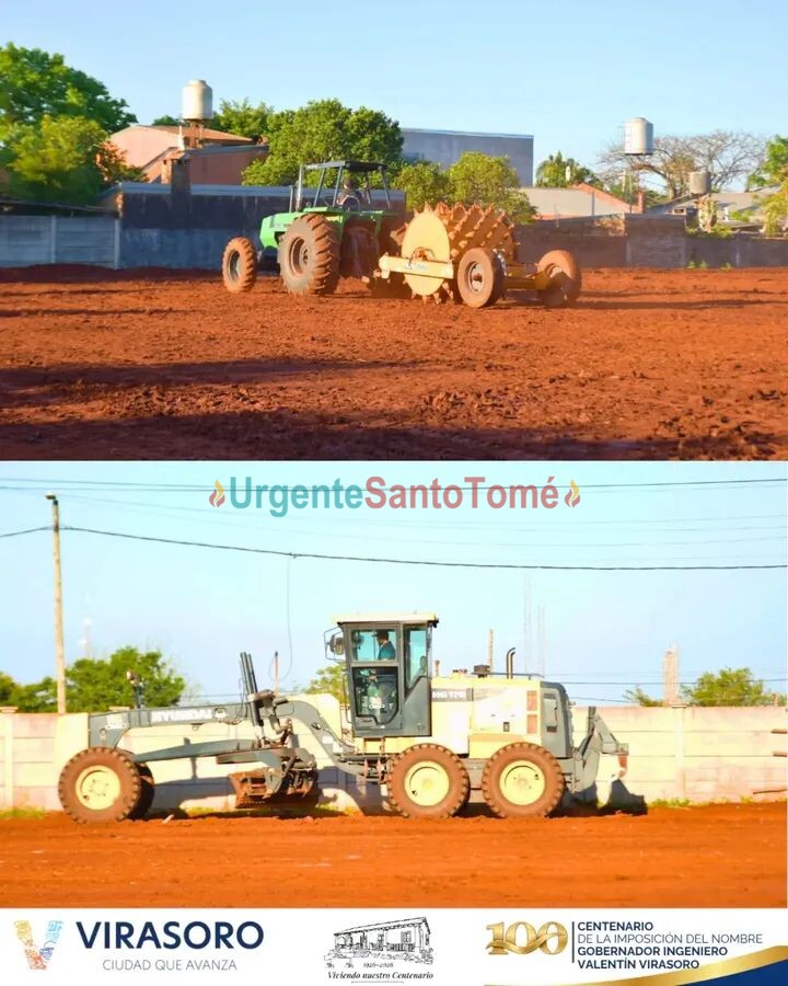 Avanza la construcción de la primera cancha de hockey sintético de Virasoro