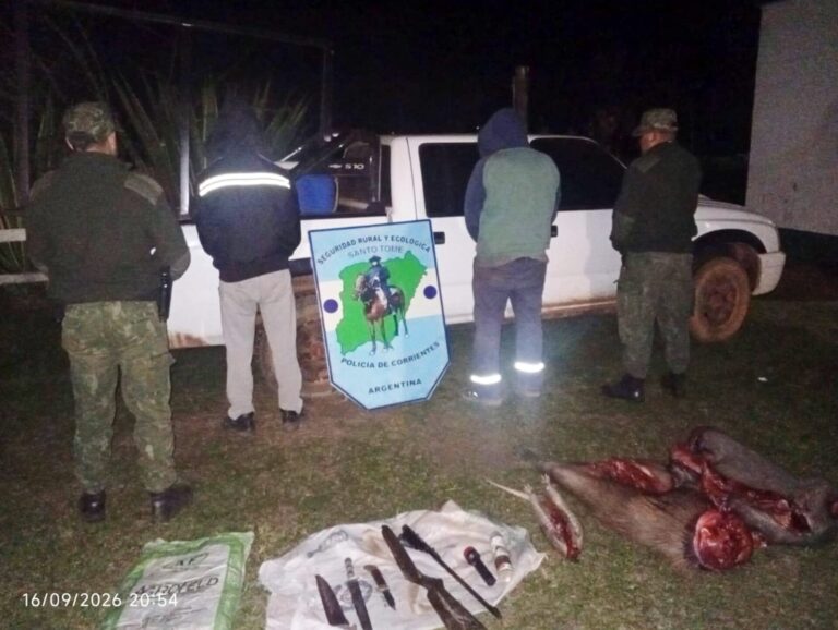 SANTO TOME: CAZADORES FURTIVOS, ARMAS ESCONDIDAS Y SIN PAPELES Y UNA CAMIONETA CON NUMERACIÓN ADULTERADA SANTO TOME: CAZADORES FURTIVOS, ARMAS ESCONDIDAS Y SIN PAPELES Y UNA CAMIONETA CON NUMERACIÓN ADULTERADA